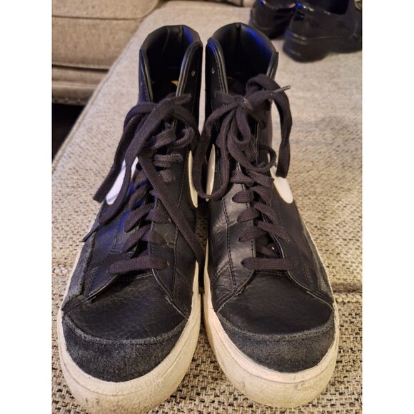 Nike Blazer Mid 77 Men's Size 10 US BQ6806-100 Black/White Athletic Shoes - Picture 7 of 8